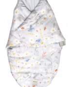 AMY Sistem de infasare Nature Bamboo by din bambus cu umplutura antialergic BabySoft + cadou rucsacel lunca gri