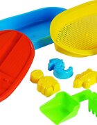 Androni Giocattoli Set de vacanta barca si accesorii pentru nisip