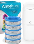 ANGELCARE Cos ermetic pentru scutece capacitate pana la 128 scutece cu 5 rezerve incluse Classic