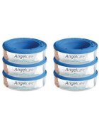 ANGELCARE Set 6 rezerve igienice pentru scutece murdaretehnologie OdourSealacoperire antibacteriana capacitate 180 scutece