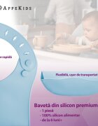APPEKIDS Baveta din silicon Aqua Blue