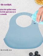 APPEKIDS Baveta din silicon Aqua Blue