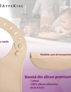 APPEKIDS Baveta din silicon Bubble Beige