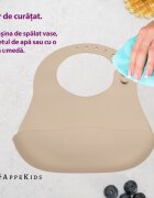 APPEKIDS Baveta din silicon Bubble Beige