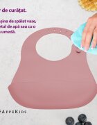 APPEKIDS Baveta din silicon Old Rose
