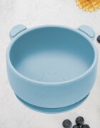 APPEKIDS Bol din silicon cu ventuza The Little Bear Aqua Blue