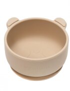 APPEKIDS Bol din silicon cu ventuza The Little Bear Bubble Beige