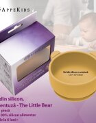 APPEKIDS Bol din silicon cu ventuza The Little Bear Honey