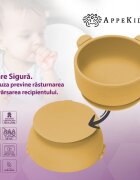 APPEKIDS Bol din silicon cu ventuza The Little Bear Honey