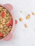 APPEKIDS Bol din silicon cu ventuza The Little Bear Old Rose