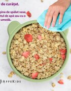 APPEKIDS Bol din silicon cu ventuza The Little Bear Raw Green