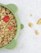 APPEKIDS Bol din silicon cu ventuza The Little Bear Raw Green