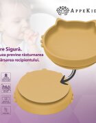 APPEKIDS Bol din silicon Kitty II Honey