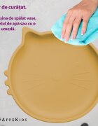 APPEKIDS Bol din silicon Kitty II Honey