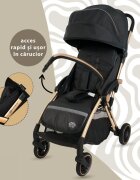 APPEKIDS Carucior sport Upp ultracompact cu pliere automata Jet Black