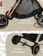 APPEKIDS Carucior sport Upp ultracompact cu pliere automata Jet Black