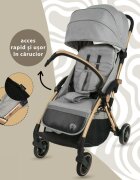 APPEKIDS Carucior sport Upp ultracompact cu pliere automata Powder Grey