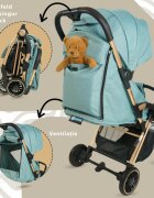 APPEKIDS Carucior sport Upp ultracompact cu pliere automata River Green