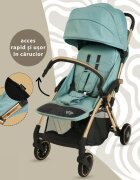 APPEKIDS Carucior sport Upp ultracompact cu pliere automata River Green