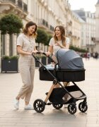 APPEKIDS Carucior transformabil 2 in 1 pentru copii Elite Navy Grey cu suspensii sezut reversibil accesorii greutate suportata 22 kg