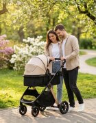 APPEKIDS Carucior transformabil 2 in 1 pentru copii Elite Sand cu suspensii sezut reversibil accesorii greutate suportata 22 kg