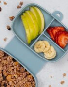 APPEKIDS Caserola compartimentata din silicon cu ventuza Magic Box Aqua Blue