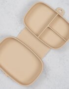 APPEKIDS Caserola compartimentata din silicon cu ventuza Magic Box Bubble Beige