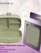 APPEKIDS Caserola compartimentata din silicon cu ventuza Magic Box Bubble Beige