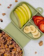 APPEKIDS Caserola compartimentata din silicon cu ventuza Magic Box Raw Green