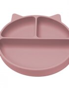 APPEKIDS Farfurie compartimentata din silicon cu ventuza Kitty Old Rose