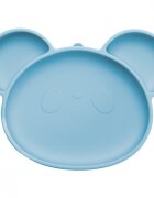APPEKIDS Farfurie din silicon cu ventuza Panda Aqua Blue
