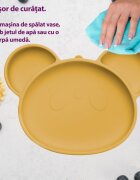 APPEKIDS Farfurie din silicon cu ventuza Panda Honey