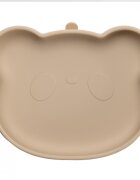 APPEKIDS Farfurie din silicon cu ventuza The Little Bear Bubble Beige