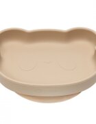 APPEKIDS Farfurie din silicon cu ventuza The Little Bear Bubble Beige