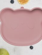 APPEKIDS Farfurie din silicon cu ventuza The Little Bear Old Rose