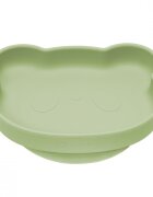 APPEKIDS Farfurie din silicon cu ventuza The Little Bear Raw Green