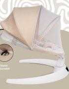 APPEKIDS Leagan electric pentru bebelusi cu spatar reglabil si senzor de miscare Evoque Bubble Beige