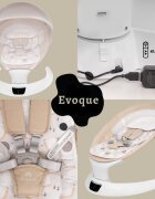 APPEKIDS Leagan electric pentru bebelusi cu spatar reglabil si senzor de miscare Evoque Bubble Beige