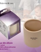 APPEKIDS Pahar din silicon Bubble Beige