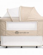 APPEKIDS Patut Co-sleeper multifunctional 4 in 1 Dreamy Sand cu inclinare antireflux functie de leganare manuala 5 niveluri de reglare a inaltimii accesorii incluse