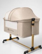 APPEKIDS Patut Co-sleeper multifunctional 4 in 1 Dreamy Sand cu inclinare antireflux functie de leganare manuala 5 niveluri de reglare a inaltimii accesorii incluse