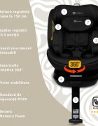 APPEKIDS Scaun auto I-Size 40-150 cm Rear Facing 360 Pro Confort black