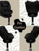 APPEKIDS Scaun auto I-Size 40-150 cm Rear Facing 360 Pro Confort black