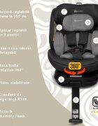 APPEKIDS Scaun auto I-Size 40-150 cm Rear Facing 360 Pro Confort grey