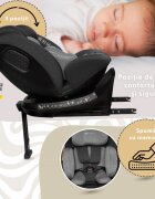 APPEKIDS Scaun auto I-Size 40-150 cm Rear Facing 360 Pro Confort grey