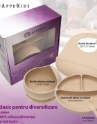 APPEKIDS Set diversificare din silicon 5 piese Classic Bubble Beige
