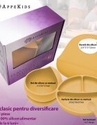 APPEKIDS Set diversificare din silicon 5 piese Classic Honey