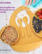 APPEKIDS Set diversificare din silicon 5 piese Classic Honey