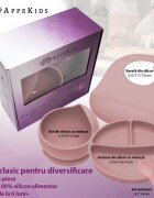 APPEKIDS Set diversificare din silicon 5 piese Classic Old Rose
