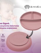 APPEKIDS Set diversificare din silicon 5 piese Classic Old Rose